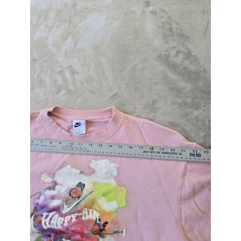 Nike Sportswear Happy Air Crewneck Sweater Womens Size XL Pink